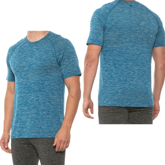 Rhone Reign Tech Short Sleeve T-Shirt Athletic Workout Tee Size XL in Blue - Picture 1 of 8